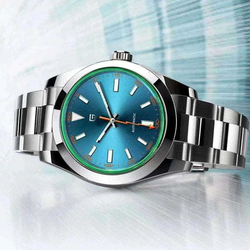 Pagani Design Z-Blue Automatic Watch with Sapphire Glass-Black Green / MIYOTA 8215 / United States