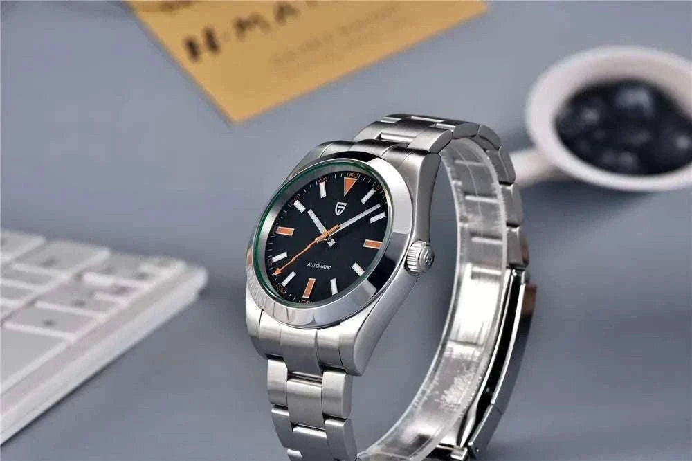 Pagani Design Z-Blue Automatic Watch with Sapphire Glass-Black Green / MIYOTA 8215 / United States