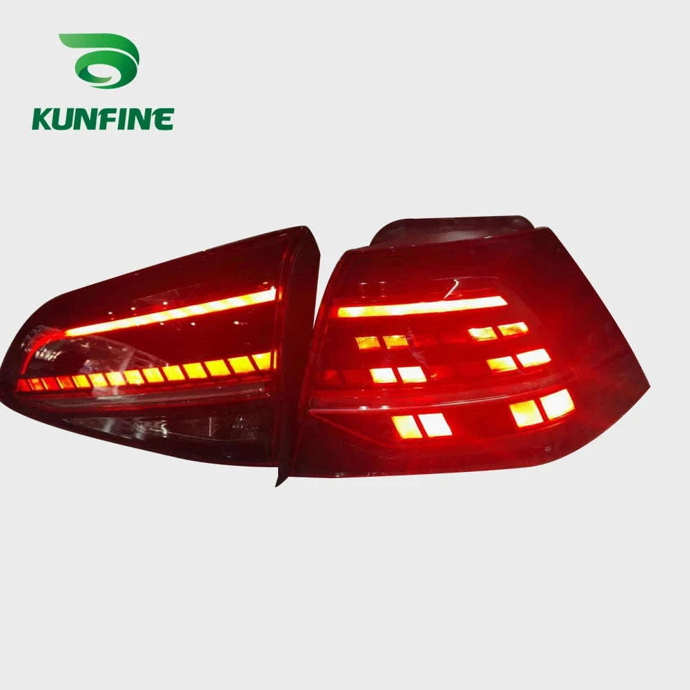 Pair of LED Tail Light Assembly for VW Golf 7 / 7.5-Smoked 2PCs / france