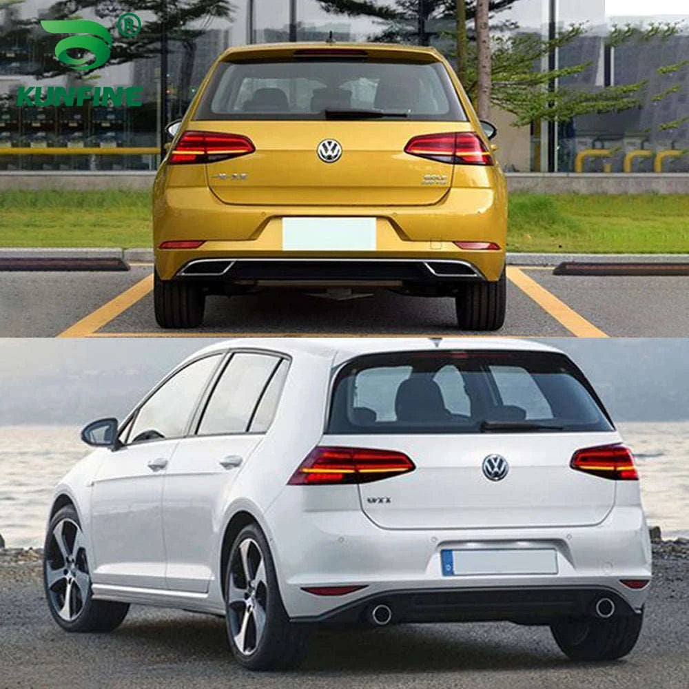Pair of LED Tail Light Assembly for VW Golf 7 / 7.5-Smoked 2PCs / france