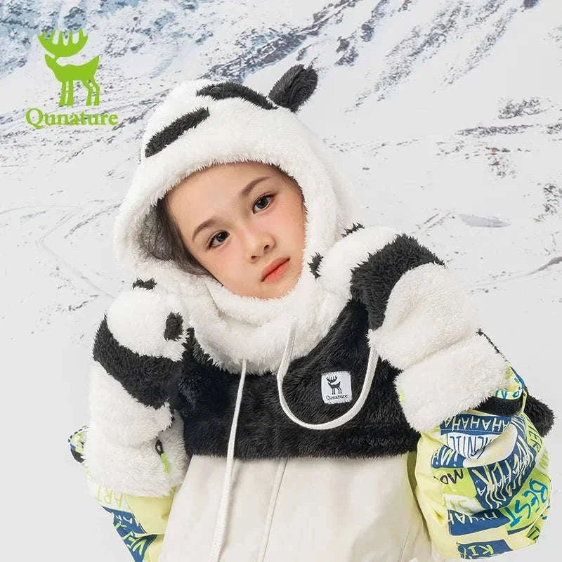 Panda Ski Gloves for Kids & Parents – Warm Winter Grip Gloves-014-S348 / S