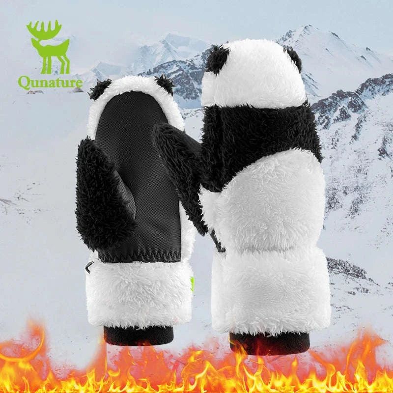 Panda Ski Gloves for Kids & Parents – Warm Winter Grip Gloves-014-S348 / S