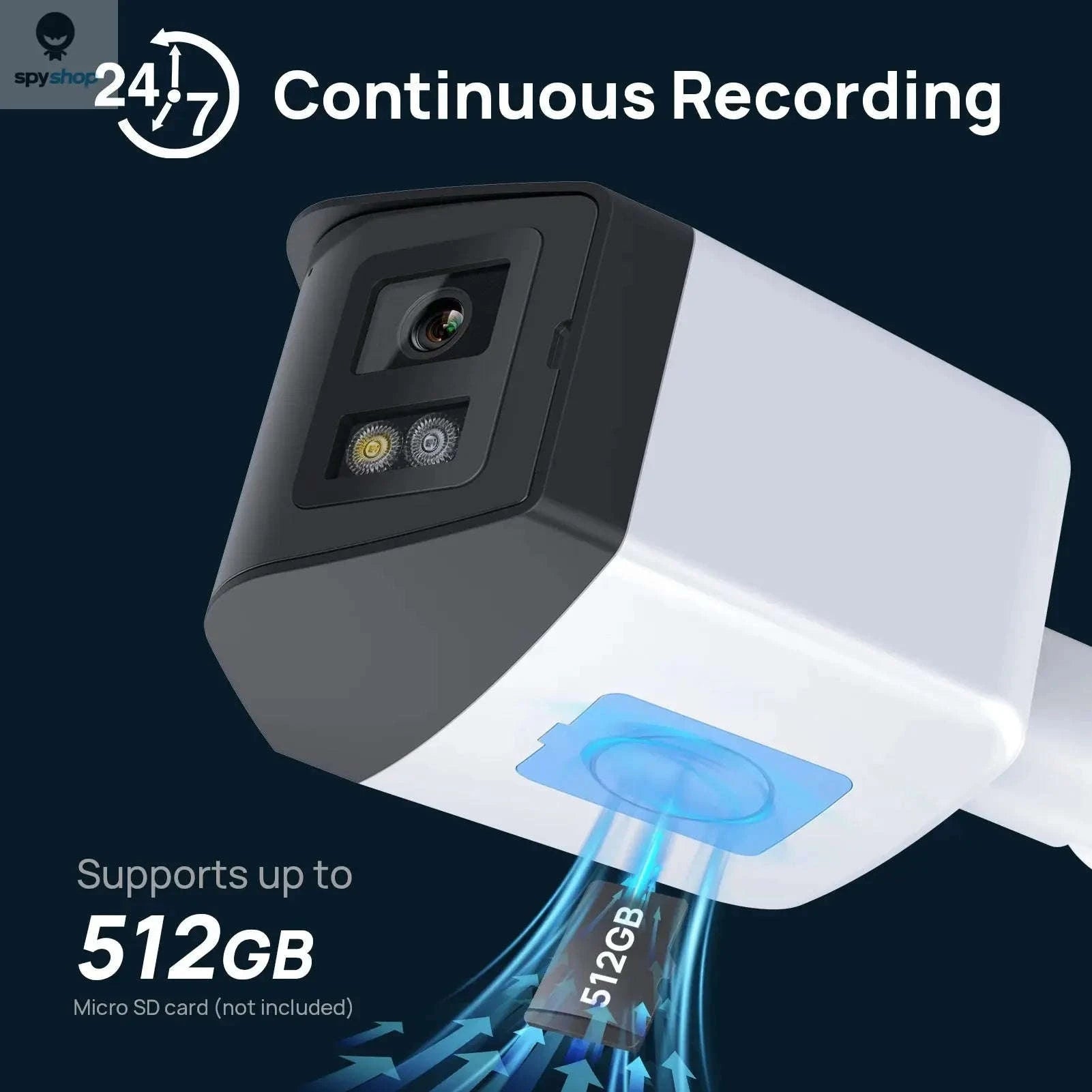 Panoramic IP Camera – 4MP Dual-Lens 180° Security Monitoring-4MP / 2.8mm / United States