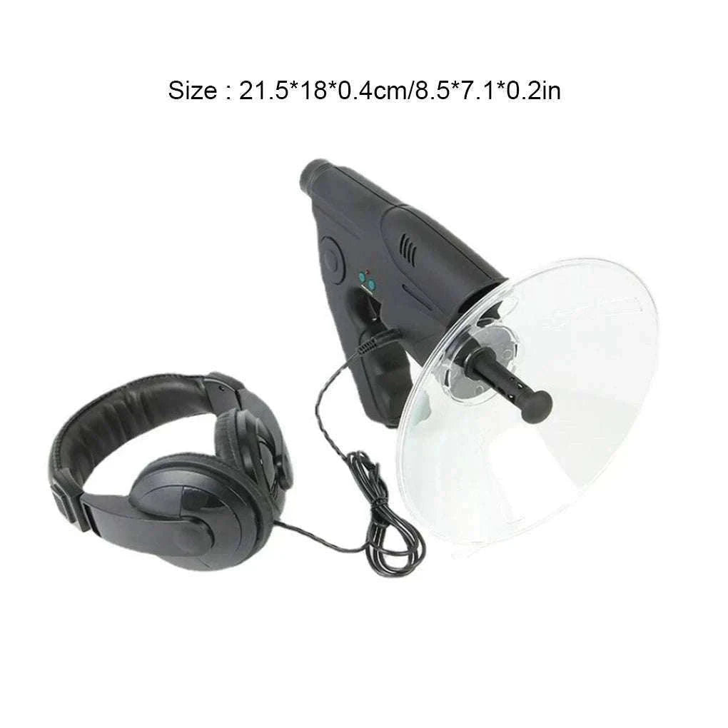 Parabolic Microphone with 8x Monocular for Long Distance Bird Listening-As shown