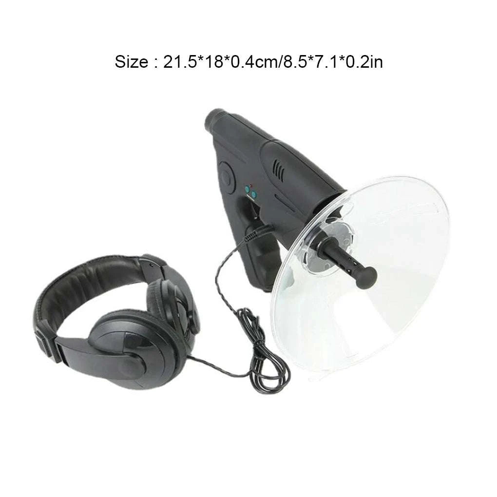 Parabolic Microphone with 8x Monocular for Long Distance Bird Listening-As shown