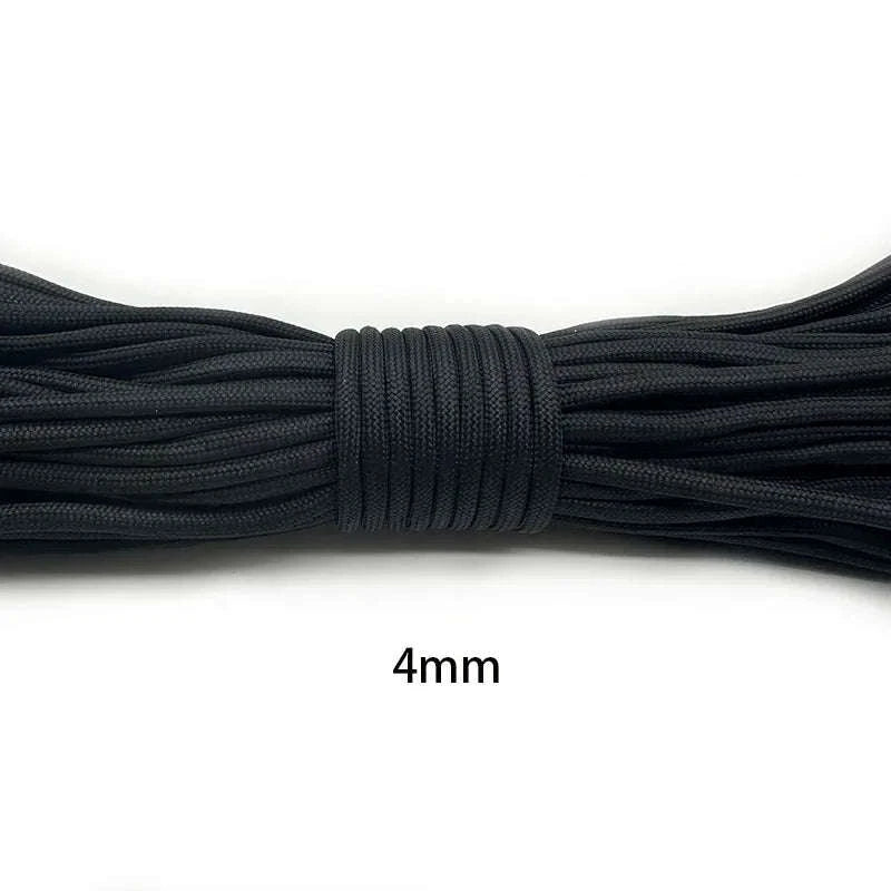 Paracord Rope 1mm to 5mm Diameter-5mm Black / United States / 5meters