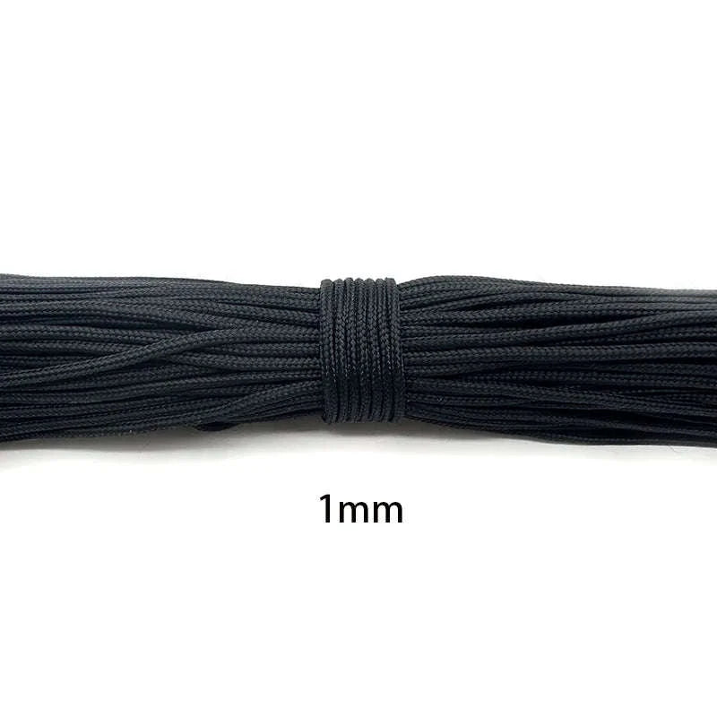 Paracord Rope 1mm to 5mm Diameter-5mm Black / United States / 5meters