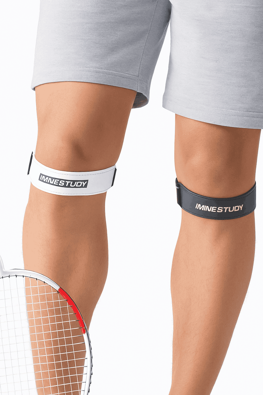 Patellar Strap for Knee Comfort and Targeted Support-Gray