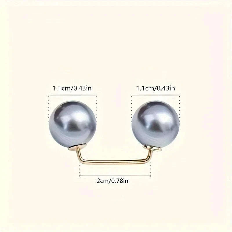 Pearl Non-Slip Safety Pins Set for Stylish Fabric Hold-8pcs Mixed