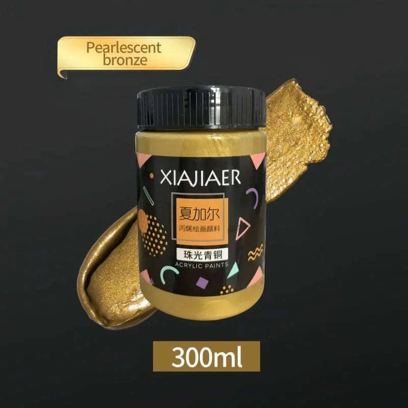 Pearlescent Metallic Acrylic Pigment Set-Plastic paste / single color / CHINA