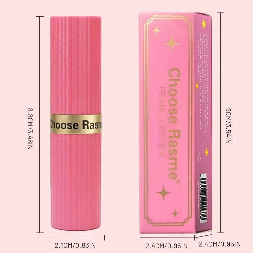 Pearlescent Pink Glitter Velvet Lipstick-