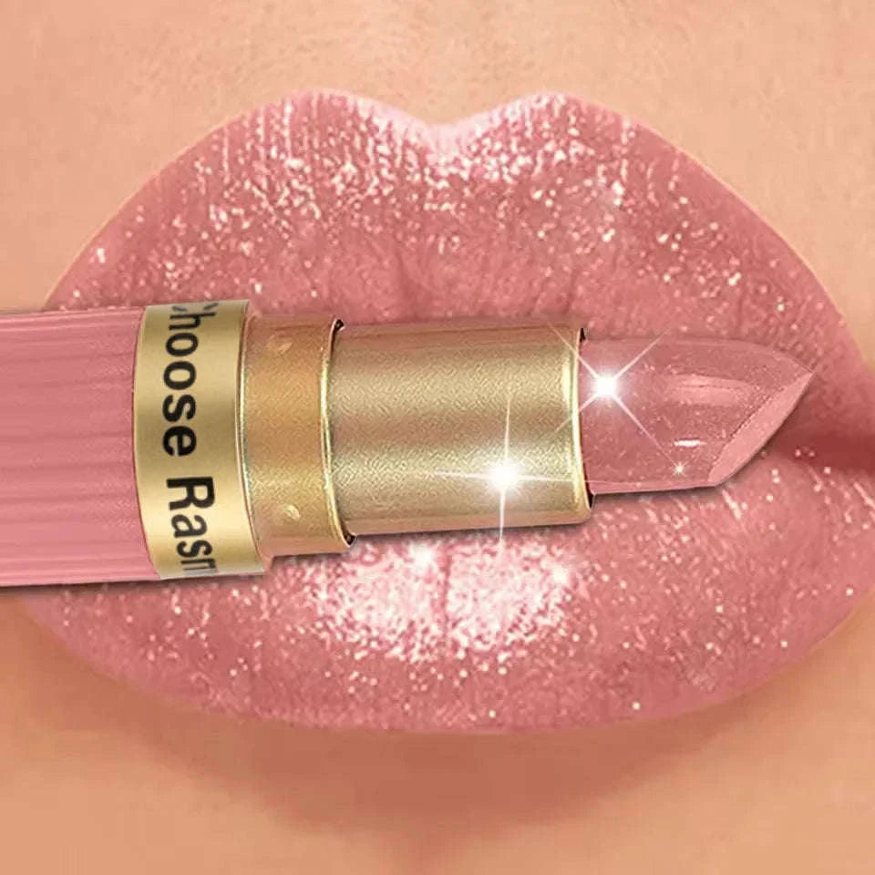 Pearlescent Pink Glitter Velvet Lipstick-SS32-06