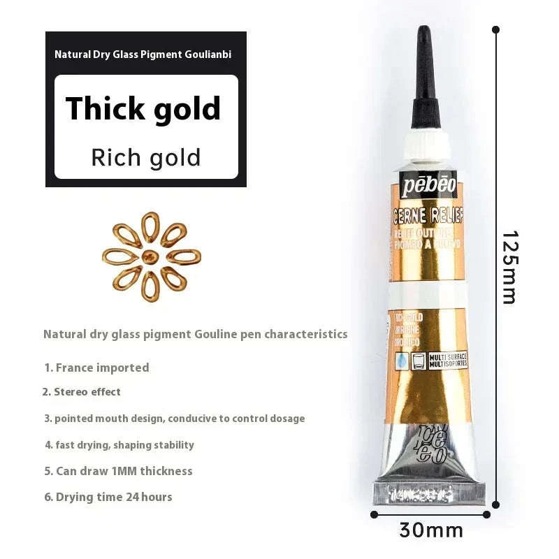 Pebeo Waterproof Acrylic Paint Tube 20ml-20ml Glitter / CHINA