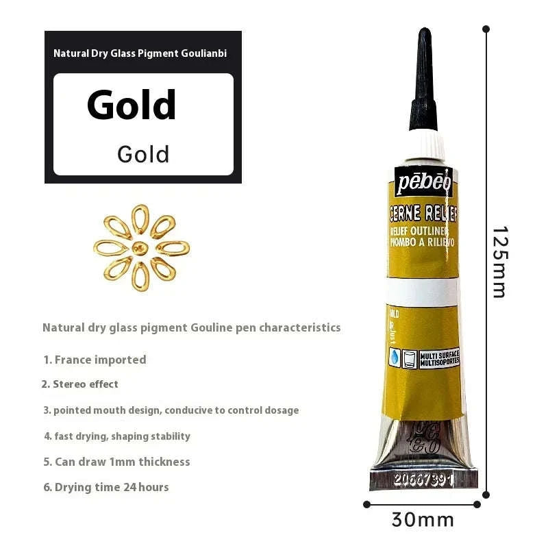 Pebeo Waterproof Acrylic Paint Tube 20ml-20ml Glitter / CHINA