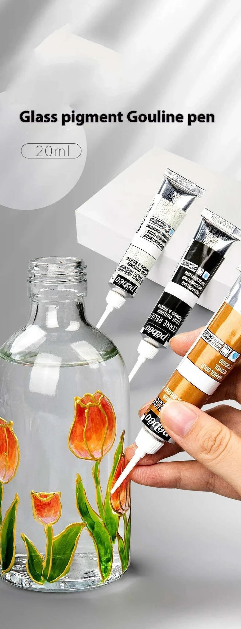 Pebeo Waterproof Acrylic Paint Tube 20ml-20ml Glitter / CHINA