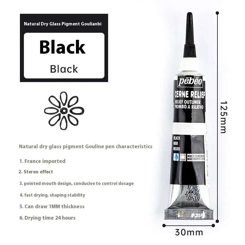 Pebeo Waterproof Acrylic Paint Tube 20ml-20ml Glitter / CHINA