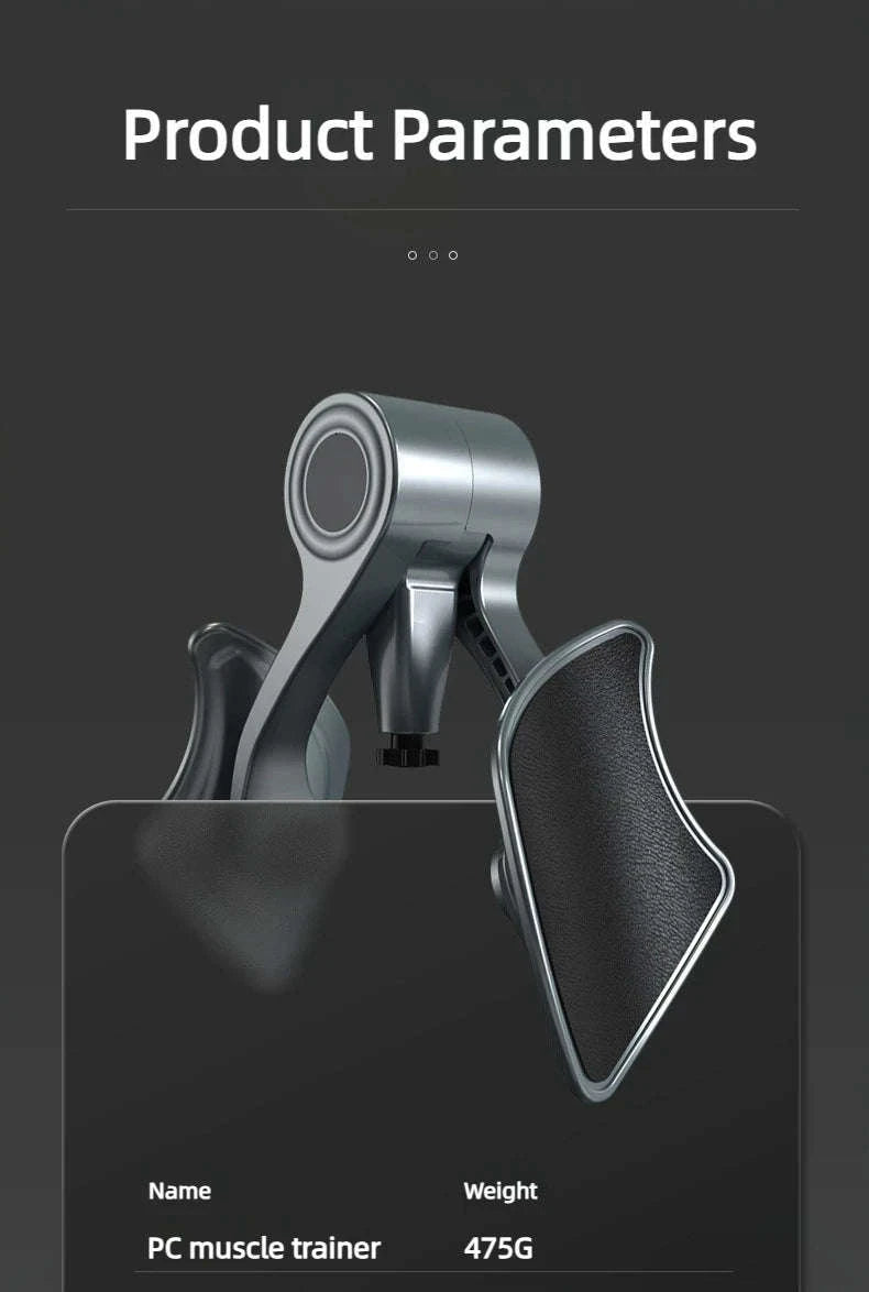 Pelvic Muscle Trainer for Effective Home Kegel Workouts-Grey Count