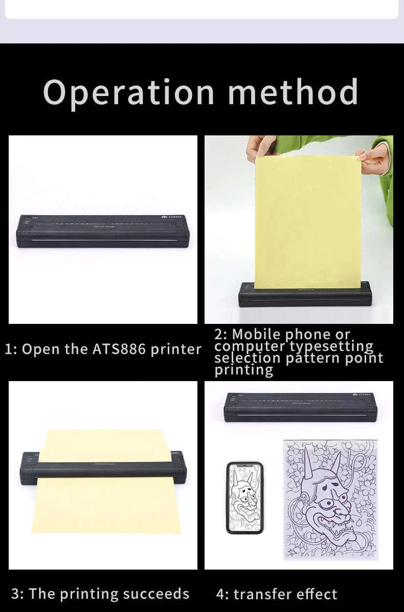 Peripage A40 Mini Portable Thermal Printer-With 15paper