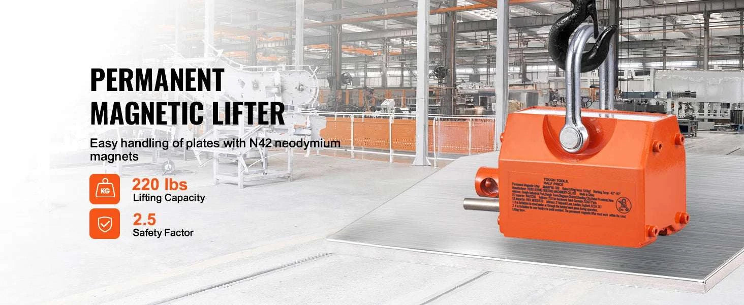 Permanent Magnetic Lifter 100–2000KG Steel Lifting Magnet Tool-100 Kg / United States