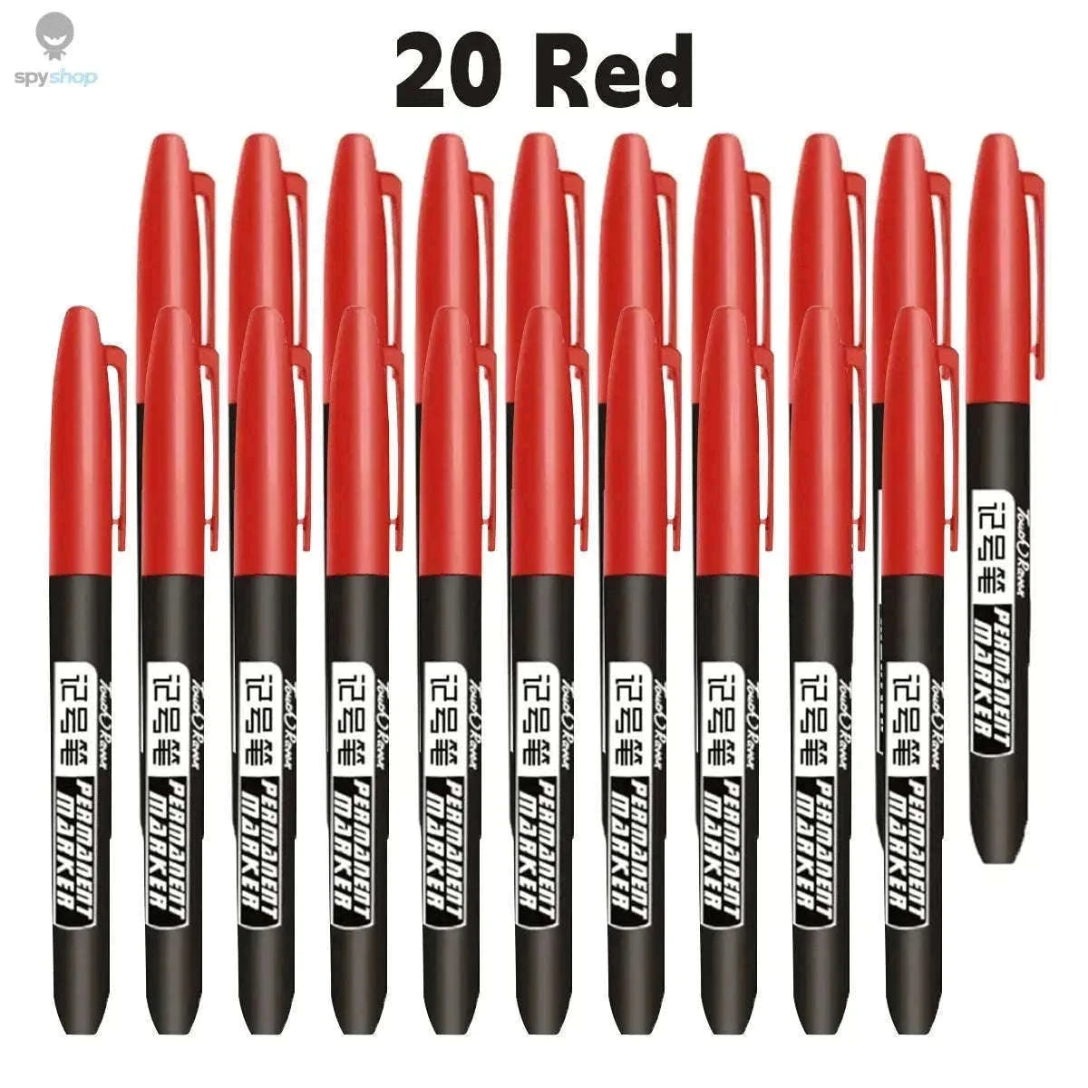 Permanent Marker Pen Set for Clean, Waterproof Lines-5 Black 5 Blue