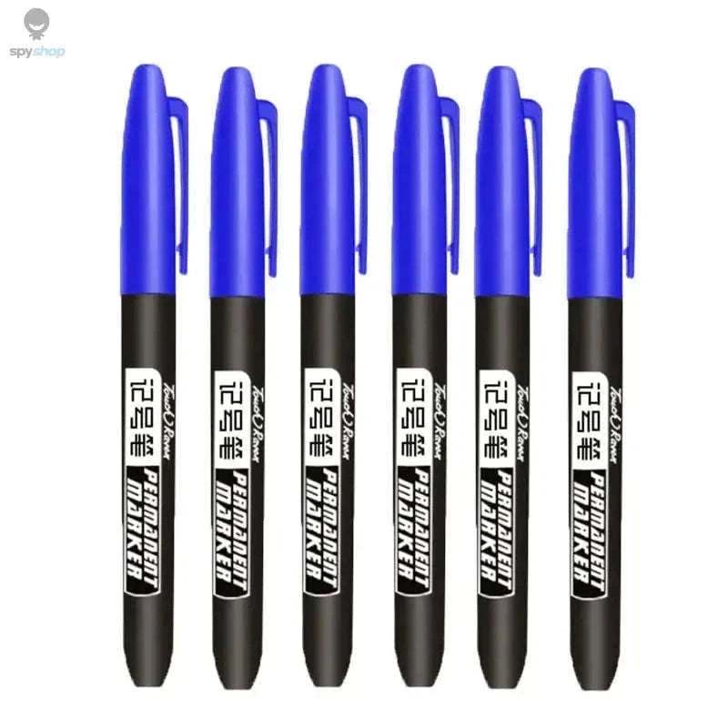 Permanent Marker Pen Set for Clean, Waterproof Lines-5 Black 5 Blue