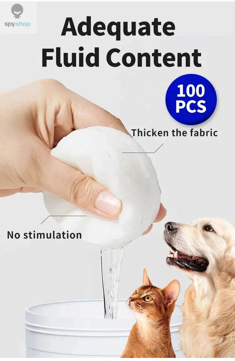 Pet Eye Cleaning Wipes for Dogs & Cats-Default Title