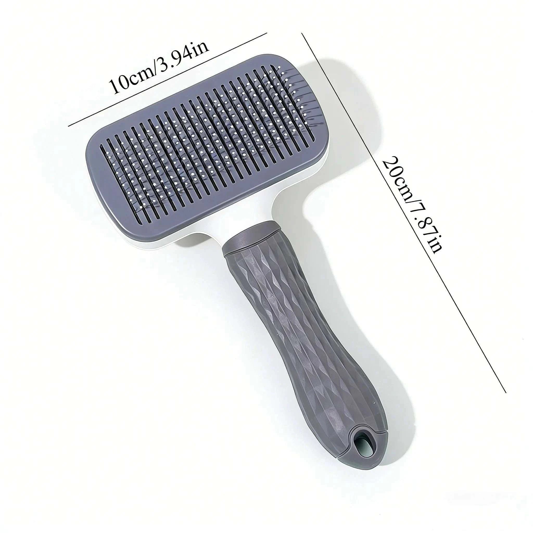Pet Grooming Brush with One-Click Hair Removal for Dogs & Cats-United States