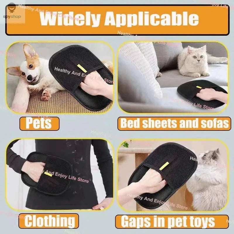 Pet Hair Cleaning Gloves for Gentle Grooming and Fur Removal-NEW 3pcs