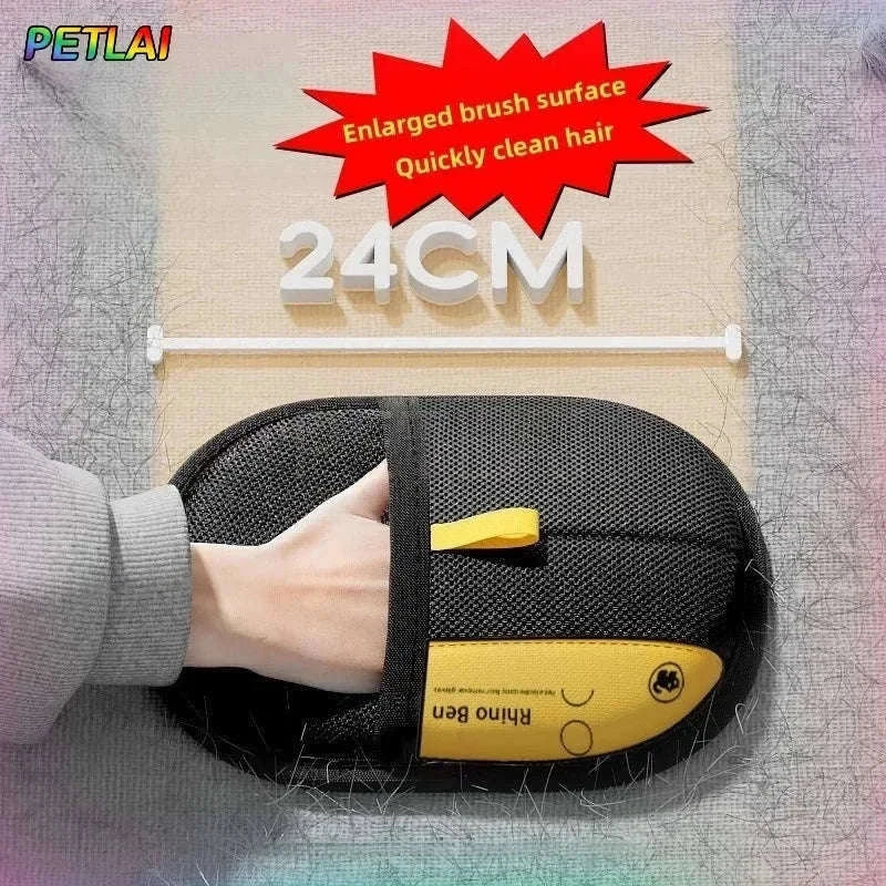 Pet Hair Removal Gloves for Cats and Dogs, Silicone Bristles-Basic