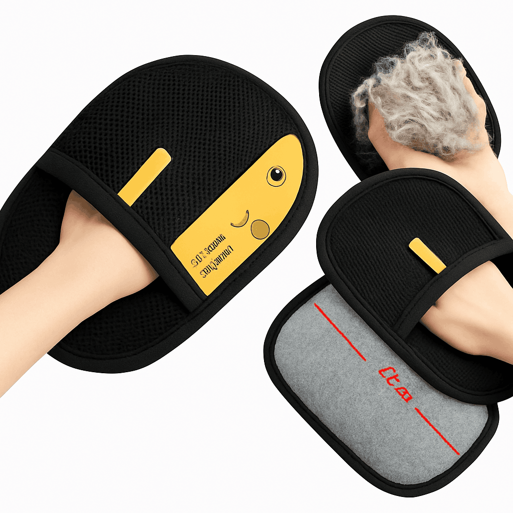 Pet Hair Removal Gloves for Cats and Dogs, Silicone Bristles-Basic