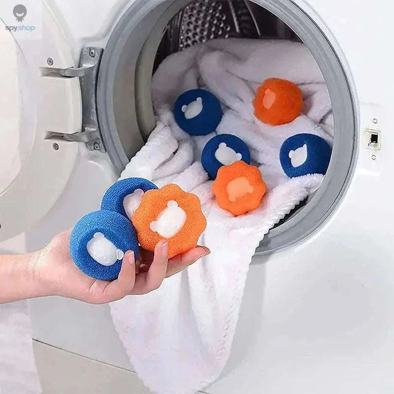 Pet Hair Remover Laundry Balls for Cleaner Clothes-Blue-3PC / 58x58x5mm