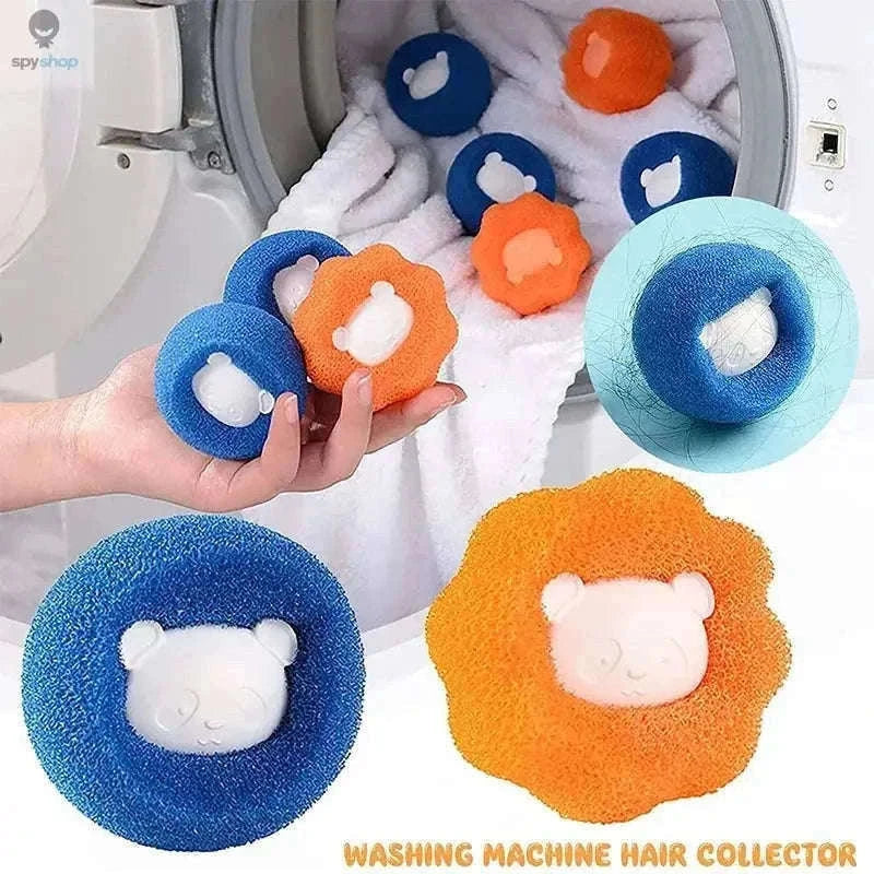 Pet Hair Remover Laundry Balls for Cleaner Clothes-Blue-3PC / 58x58x5mm