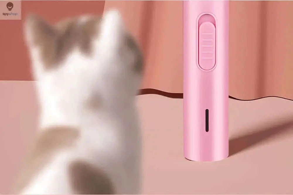 Pet Hair Trimmer – Quiet Precision Grooming with LED Light-Light Blue With LED