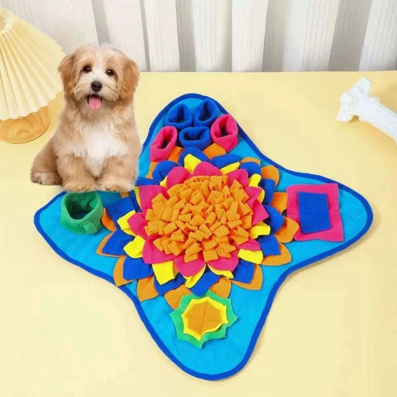 Pet Sniffing Training Mat for Dogs & Cats-Yellow