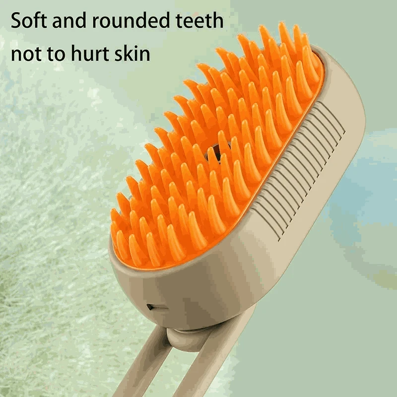 Pet Spray Hair Comb with Steam Mist Grooming Brush-Upgrade Green