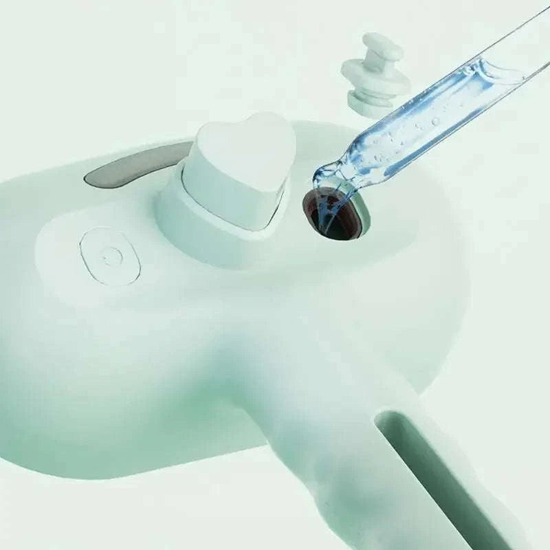 Pet Spray Hair Comb with Steam Mist Grooming Brush-White handle