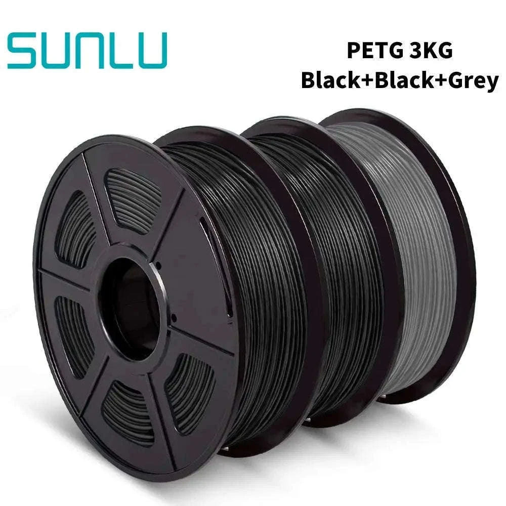 PETG 3D Printer Filament 1.75mm 3-Pack for Clear Strong Prints-PETG-WT-3KG / GERMANY