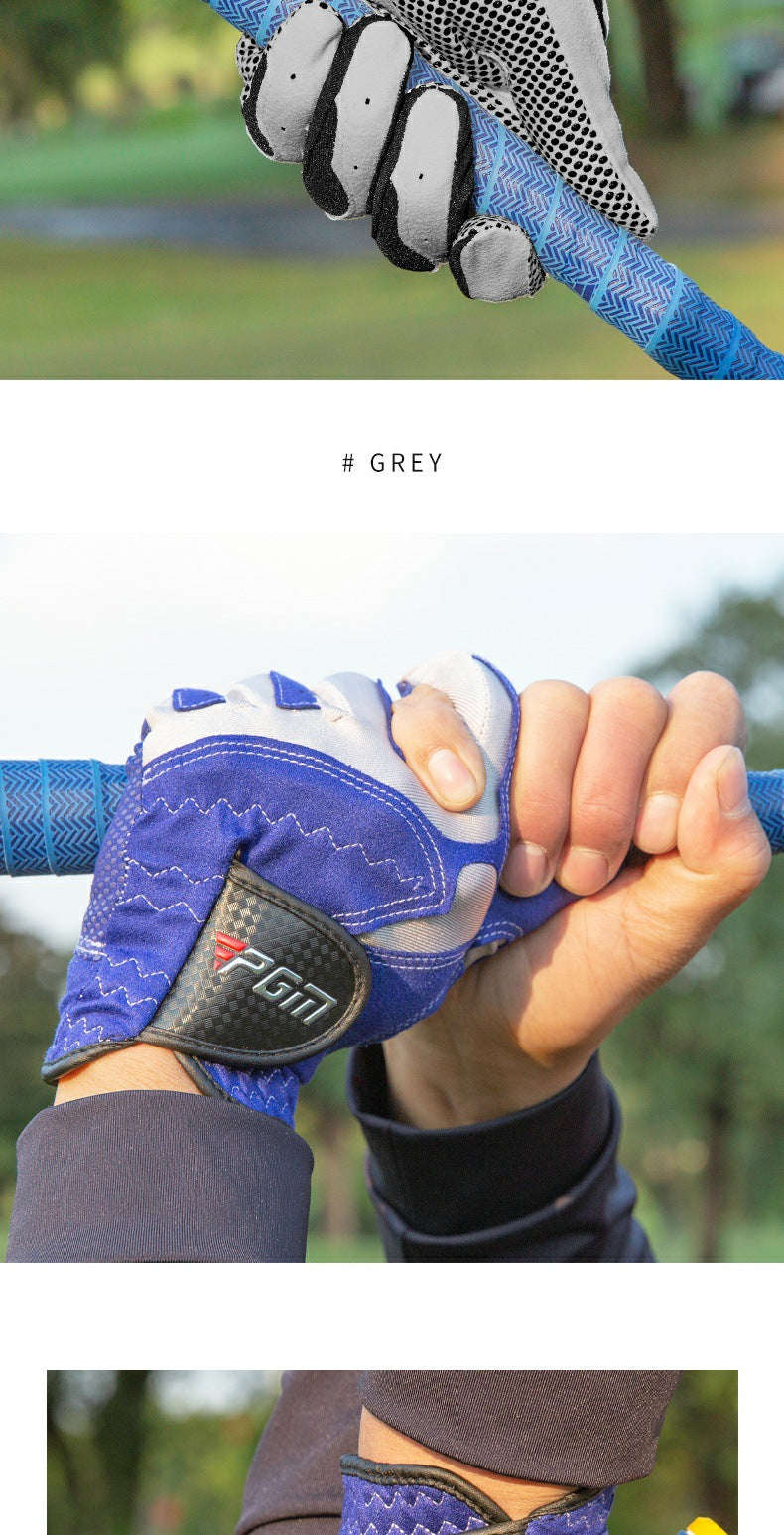 PGM Professional Golf Gloves-grey-left hand-1pcs / 23
