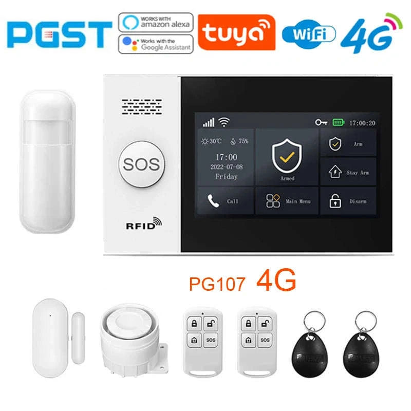 PGST PG103 Smart Home Alarm System-PA-442-1 / UK Plug / CHINA