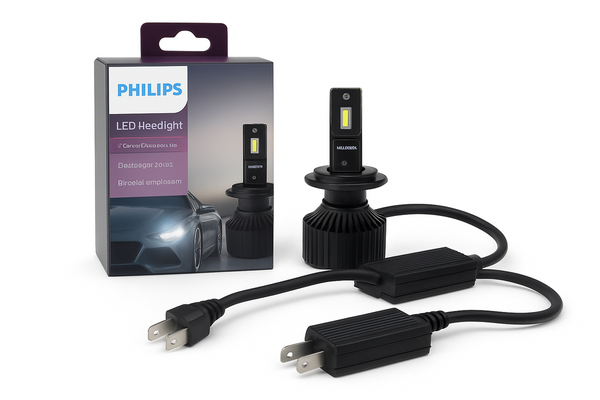 Philips LED H4 H7 H11 Ultinon Rally 3551 9005 9006 9012 Lampe de voiture 100W 9000LM 6500K blanc haut flux lumineux LED automobile
