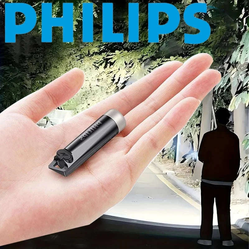 Philips SFL1121 Mini EDC Flashlight LED Rechargeable Keychain Light-SFL1121