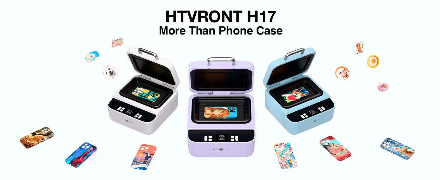 Phone Case Heat Press H17 – 3D Vacuum Transfer for iPhone & Android-White For Android / United States / US