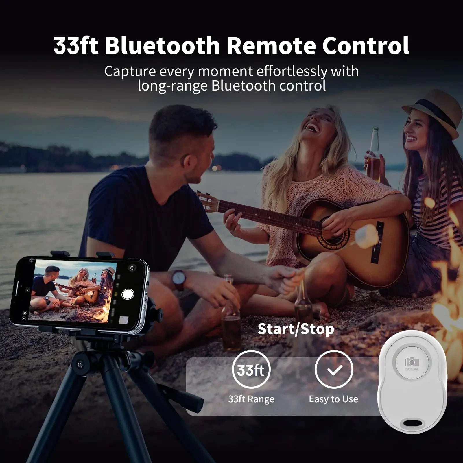 Phone Vlog Selfie Monitor Screen with Magnetic Mount & Remote-Grey