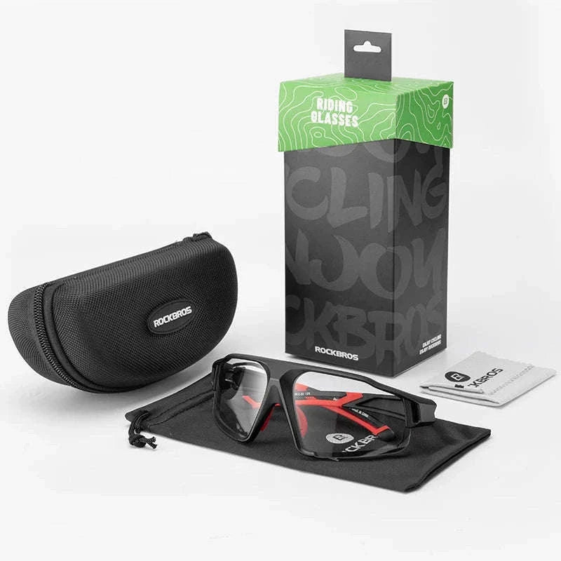 Photochromic Bike Glasses with UV400 Protection-SP216BL / Photochromic / One Size