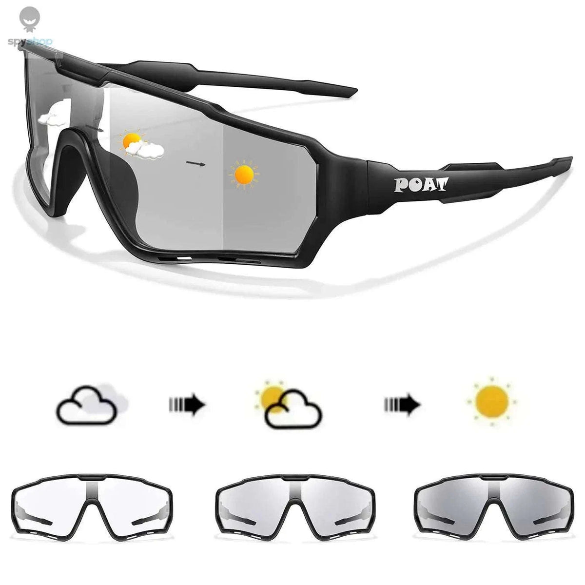 Photochromic Cycling Sunglasses for Changing Light and Clear Vision-AP2