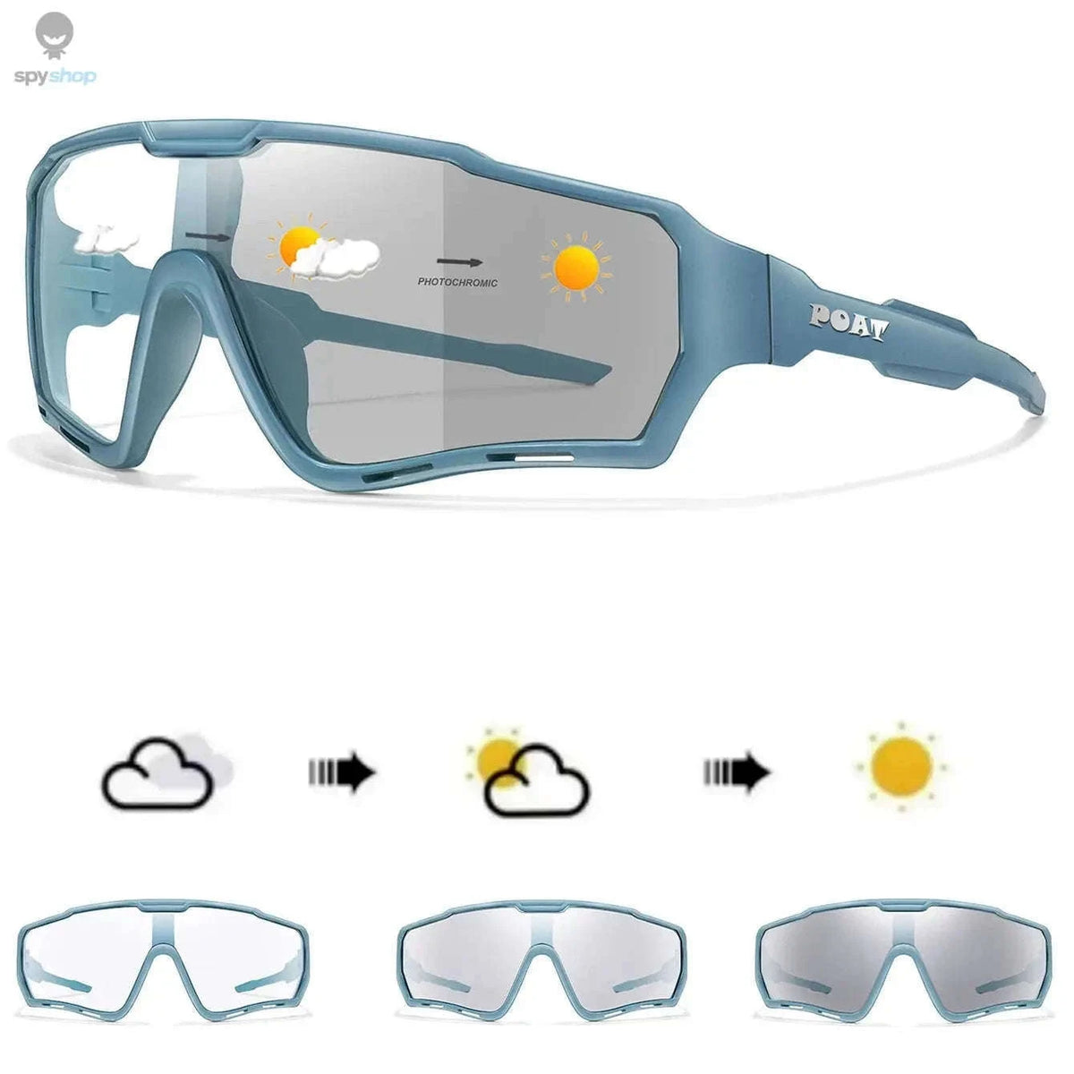 Photochromic Cycling Sunglasses for Changing Light and Clear Vision-AP2