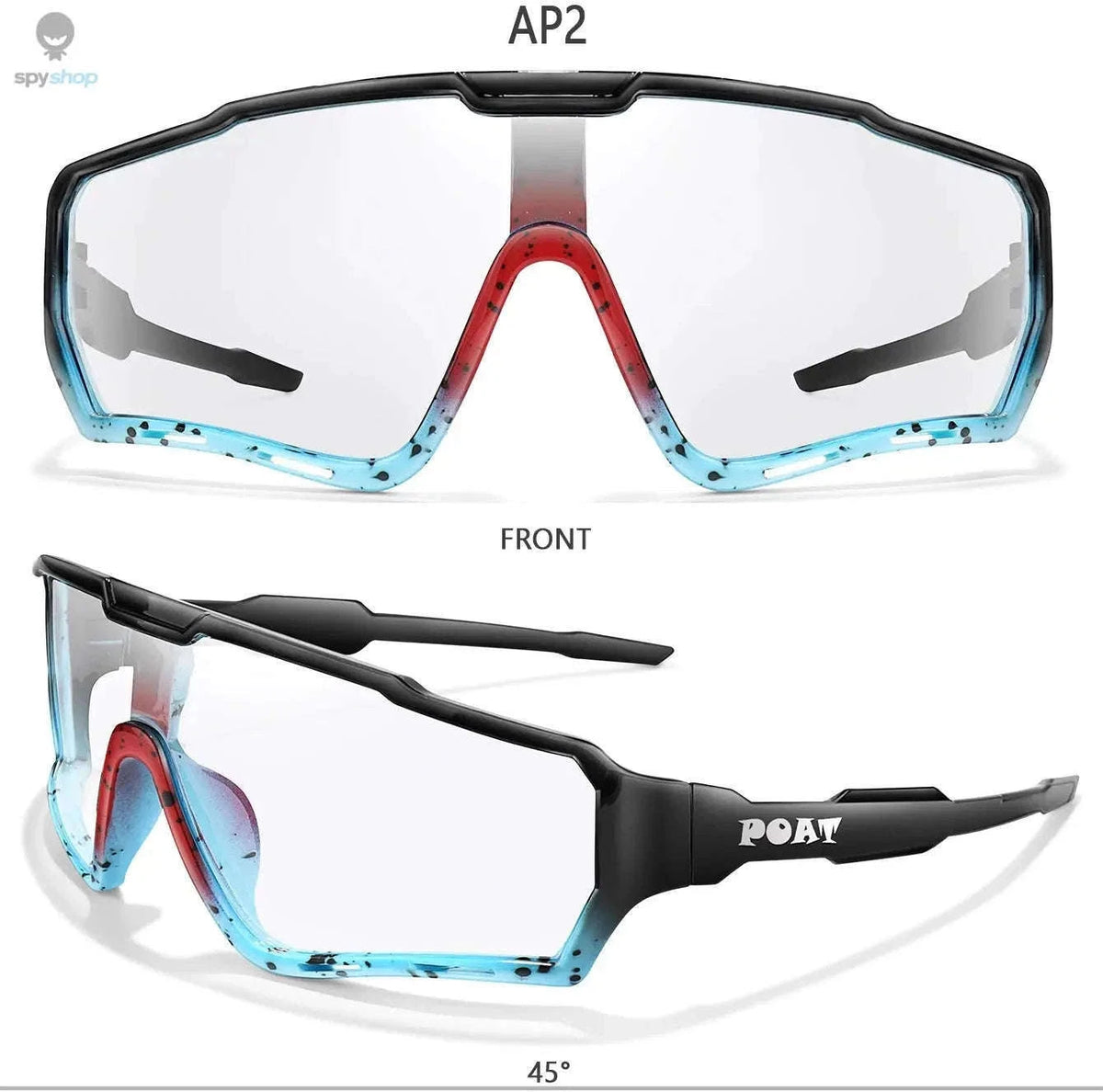 Photochromic Cycling Sunglasses for Changing Light and Clear Vision-AP2