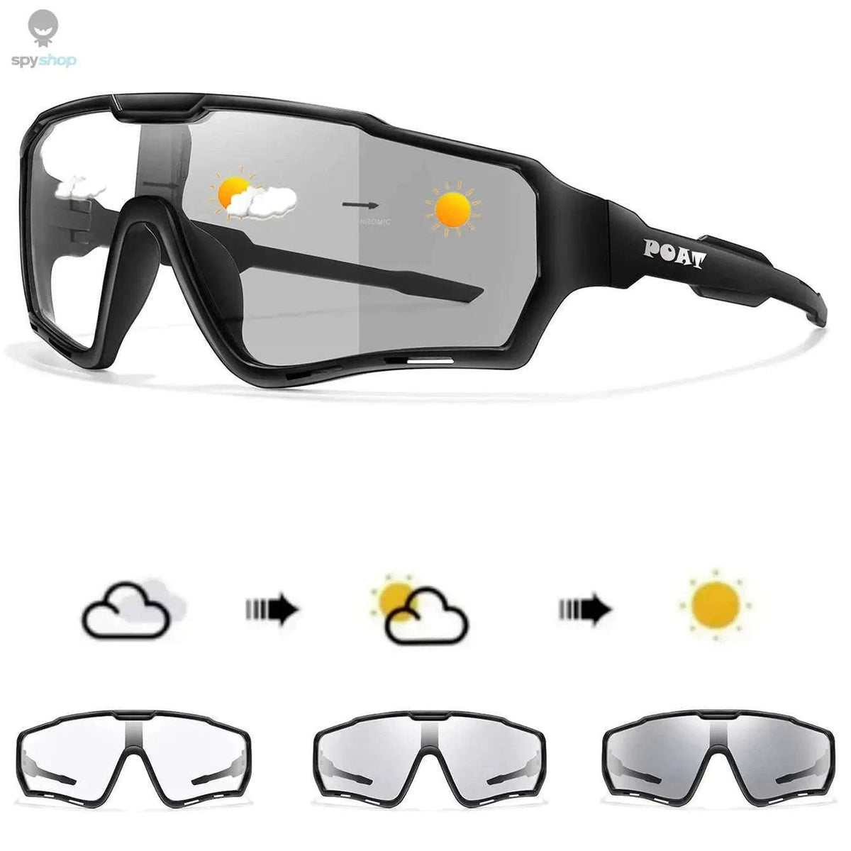 Photochromic Cycling Sunglasses for Changing Light and Clear Vision-AP2