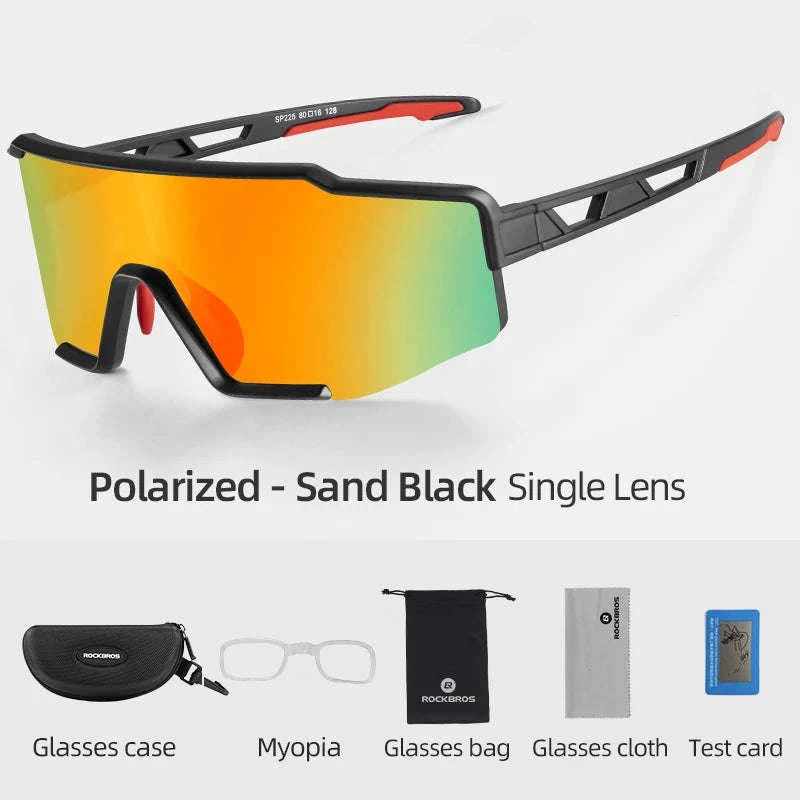 Photochromic & Polarized Cycling Glasses for Road and MTB Riding-SP225BL photochromic