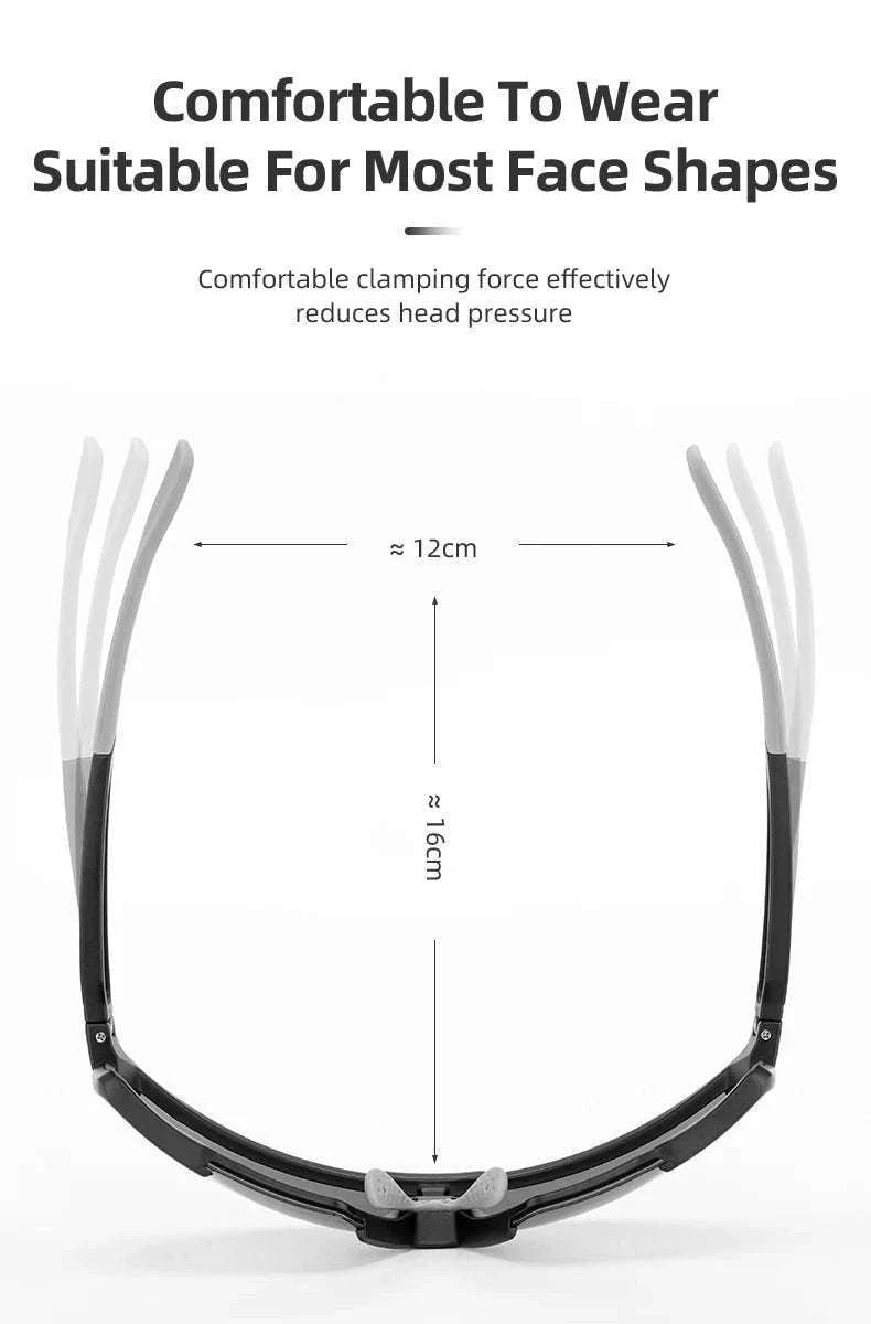 Photochromic Polarized Cycling Glasses UV400 TR90 Sports Eyewear-SP22BWB Photochromic